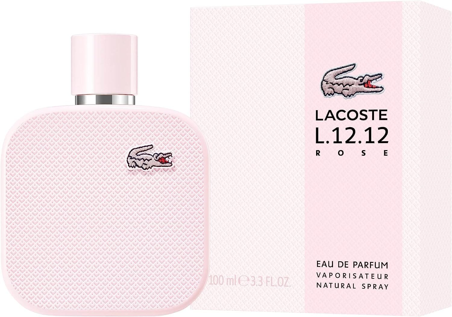 9990848a-a633-4896-8362-cd341349e321_11976060003_1.jpg Lacoste L.12.12 Rose EDP, for Women, 100ml - Image 1