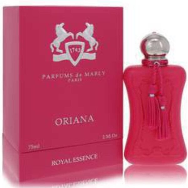 PARFUMS DE MARLY - Oriana - 2.5 Fl Oz - Eau De Parfum for Women - Top notes Manderin, Bergamot, Grapefruit - Heart notes Orange Blossom, Blackcurrant, Raspberry - Base note Marshmellow, Musk